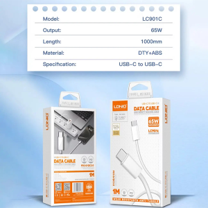 کابل Type-C به Type-C الدینیو LC901C 65 وات